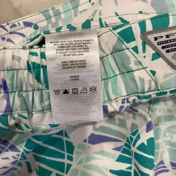 Columbia PFG Performance Fishing Gear Drawstring Tropical BoardShort Women Small - Picture 6 of 6